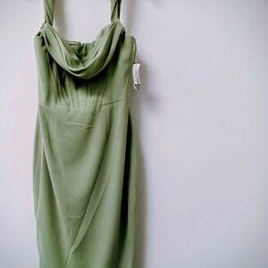 Strapless Sage Dress